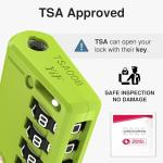 Puroma TSA Travel Locks with Alert Indicator, 2 Pack