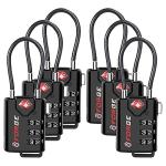 TSA Approved Cable Luggage Locks – 6 Pack