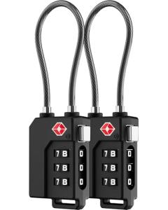 LUGGEX TSA Approved Luggage Locks for Suitcases