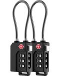 LUGGEX TSA Approved Luggage Locks for Suitcases