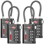 Forge TSA Approved 4-Digit Combination Luggage Locks