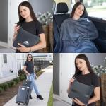 BlueHills 2-in-1 Travel Blanket and Pillow Combo