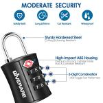 4 Pack TSA Approved Keyless Luggage Locks