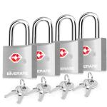 4 Pack TSA Approved Aluminum Luggage Locks