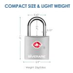 4 Pack TSA Approved Aluminum Luggage Locks