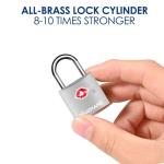 4 Pack TSA Approved Aluminum Luggage Locks