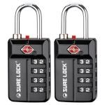 SURE LOCK TSA Approved 4-Digit Combination Locks