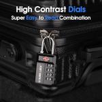 SURE LOCK TSA Approved 4-Digit Combination Locks