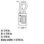 Master Lock TSA-Approved Combination Luggage Lock