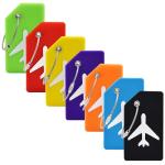 7-Pack TSA Approved Silicone Luggage Tags Set