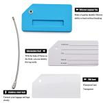 7-Pack TSA Approved Silicone Luggage Tags Set