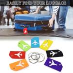 7-Pack TSA Approved Silicone Luggage Tags Set