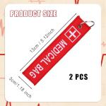 BOXOB Medical Alert Luggage ID Tags - 2 Pack
