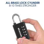4 Pack TSA Approved 4-Digit Luggage Locks