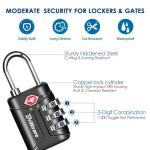 Brillirare 4 Pack TSA Approved Combination Locks