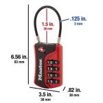 Master Lock TSA Approved Luggage Lock, Combo Set
