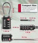ANVIL TSA Approved Cable Luggage Locks (2 Pack)