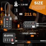 ANVIL TSA Combination Locks with Search Alert, 2-Pack