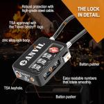 ANVIL TSA Combination Locks with Search Alert, 2-Pack