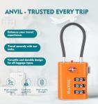 ANVIL TSA Approved High Security Luggage Locks 2-Pack