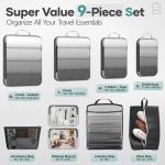 Veken Compression Packing Cubes for Travel Suitcases