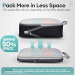 Veken Compression Packing Cubes for Travel Suitcases