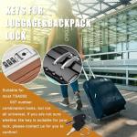 TSA Key 002 Master Lock Solution with Rings