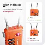 TSA Approved 4-Digit Luggage Locks - 6-Pack