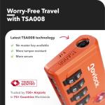 TSA Approved 4-Digit Luggage Locks - 6-Pack