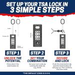 TSA Approved Heavy Duty Travel Locks