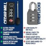 TSA Approved Heavy Duty Travel Locks