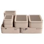Nobl Travel Compression Packing Cubes Set - Beige