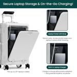 Nobl TSA-Approved Zipperless Carry-On Suitcase