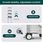 Nobl Aluminum Frame Zipperless Suitcase with TSA Locks