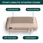 Nobl Travel Compression Packing Cubes Set - Beige