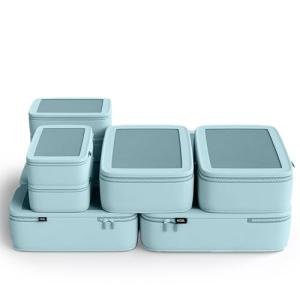 6-Piece Compression Packing Cubes Set - Powder Blue