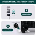 Nobl Expandable Carry-On Luggage with TSA Locks