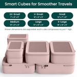 NOBL Space-Saving Packing Cubes Set - Blush