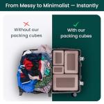 NOBL Space-Saving Packing Cubes Set - Blush
