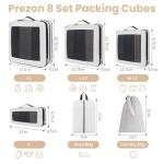 Prezon Compression Packing Cubes for Travel