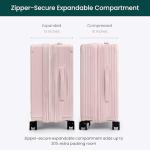 Nobl Travel Expandable Carry-On Luggage with TSA Locks