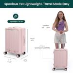 Nobl Travel Expandable Carry-On Luggage with TSA Locks