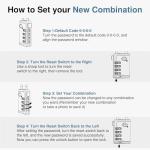 Puroma TSA Approved 4-Digit Luggage Locks (2 Pack)