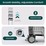 Nobl-Travel Zipperless Aluminum Check-In Suitcase