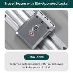 Nobl-Travel Zipperless Aluminum Check-In Suitcase