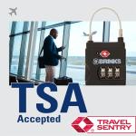 Brinks TSA Combination Luggage Padlock with Cable