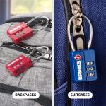 Brinks 3-Dial TSA Luggage Locks - 2-Pack