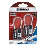 Brinks 3-Dial TSA Luggage Locks - 2-Pack