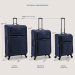 U.S. Traveler Anzio 22" Expandable Carry-on Luggage
