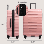 U.S. Traveler 30" Rose Pink Hardside Spinner Luggage